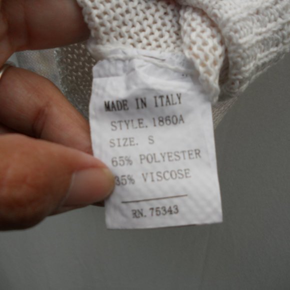 Luisa Ricci Knit Vest Sweater Italy S Sleeveless NWT - Picture 7 of 7